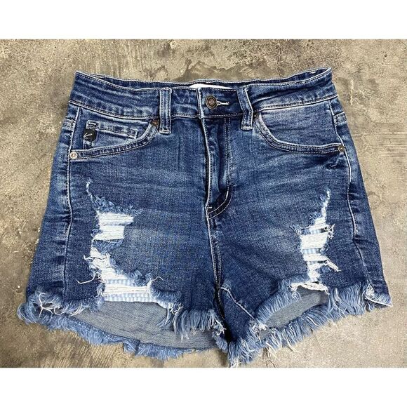 KanCan High Rise Denim Shorts Size Small - Picture 3 of 7